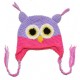 Owl Crochet Beanies - Purple/Pink 